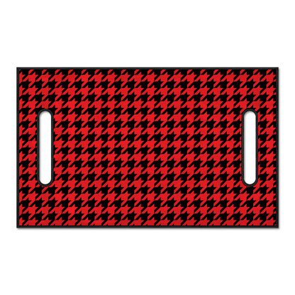 Red And Black Houndstooth Pattern Print Golf Cart Seat Cover