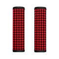 Red And Black Houndstooth Pattern Print Handle Covers
