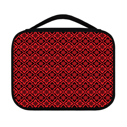 Red And Black Japanese Pattern Print Classic Bible Case