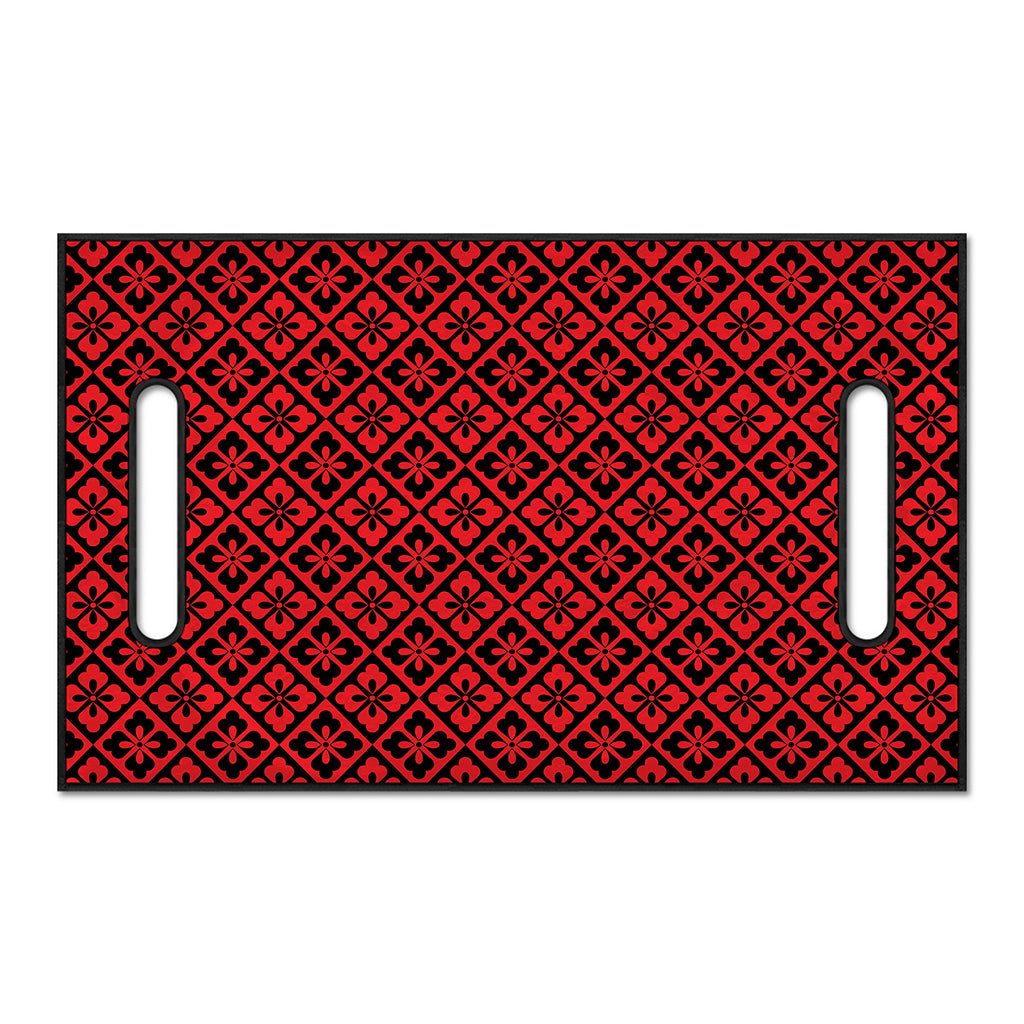 Red And Black Japanese Pattern Print Golf Cart Seat Cover