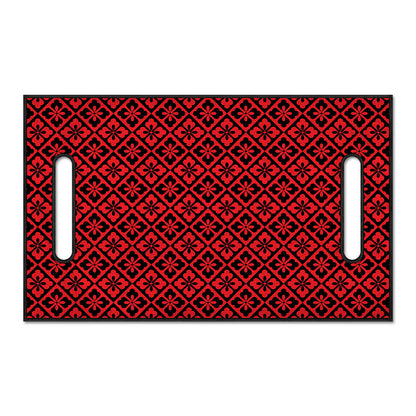 Red And Black Japanese Pattern Print Golf Cart Seat Cover
