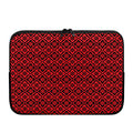 Red And Black Japanese Pattern Print Laptop Sleeve