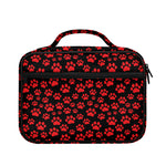 Red And Black Paw Pattern Print Briefcase Bible Bag