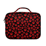 Red And Black Paw Pattern Print Briefcase Bible Bag