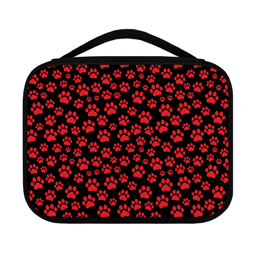 Red And Black Paw Pattern Print Classic Bible Case