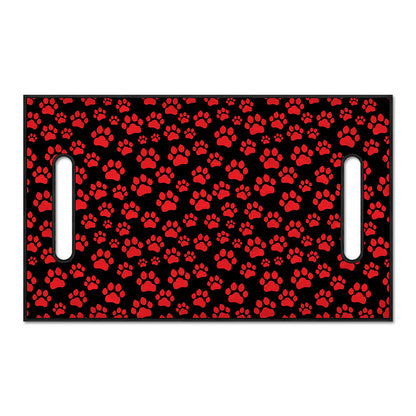 Red And Black Paw Pattern Print Golf Cart Seat Cover