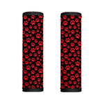 Red And Black Paw Pattern Print Handle Covers