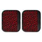 Red And Black Paw Pattern Print Handle Covers