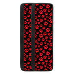 Red And Black Paw Pattern Print Refrigerator Handle Covers