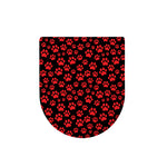 Red And Black Paw Pattern Print Toilet Lid Cover