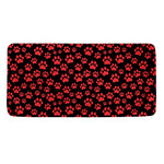 Red And Black Paw Pattern Print Towel
