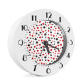 Red And Black Playing Card Suits Print Alarm Clock