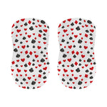 Red And Black Playing Card Suits Print Bar Stool Covers