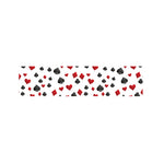 Red And Black Playing Card Suits Print Bed Runner