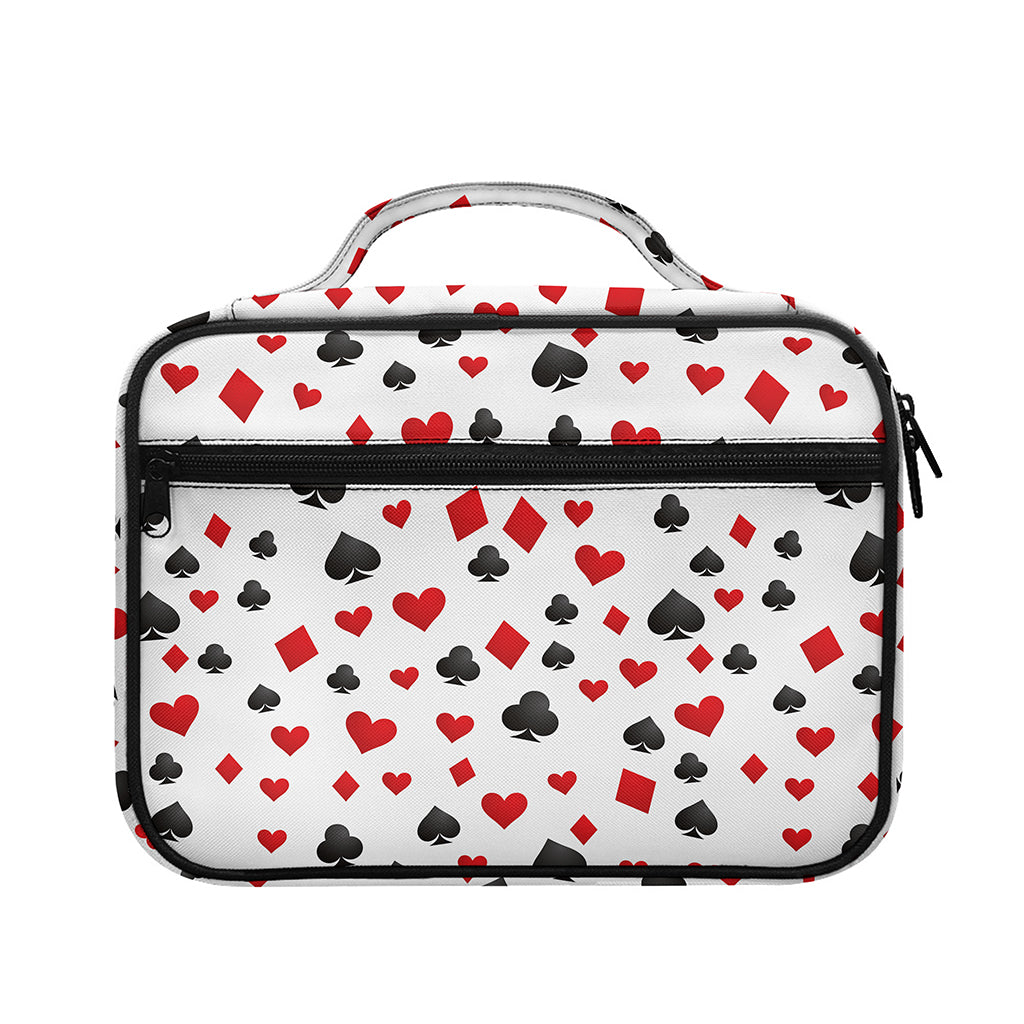 Red And Black Playing Card Suits Print Briefcase Bible Bag