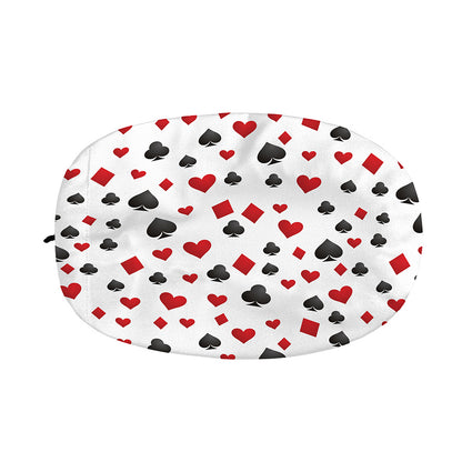 Red And Black Playing Card Suits Print Car Side Mirror Covers