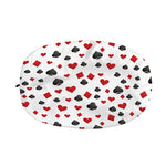 Red And Black Playing Card Suits Print Car Side Mirror Covers