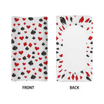 Red And Black Playing Card Suits Print Changing Pad Cover