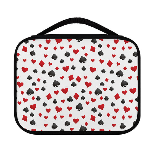 Red And Black Playing Card Suits Print Classic Bible Case