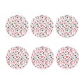 Red And Black Playing Card Suits Print Coaster Set