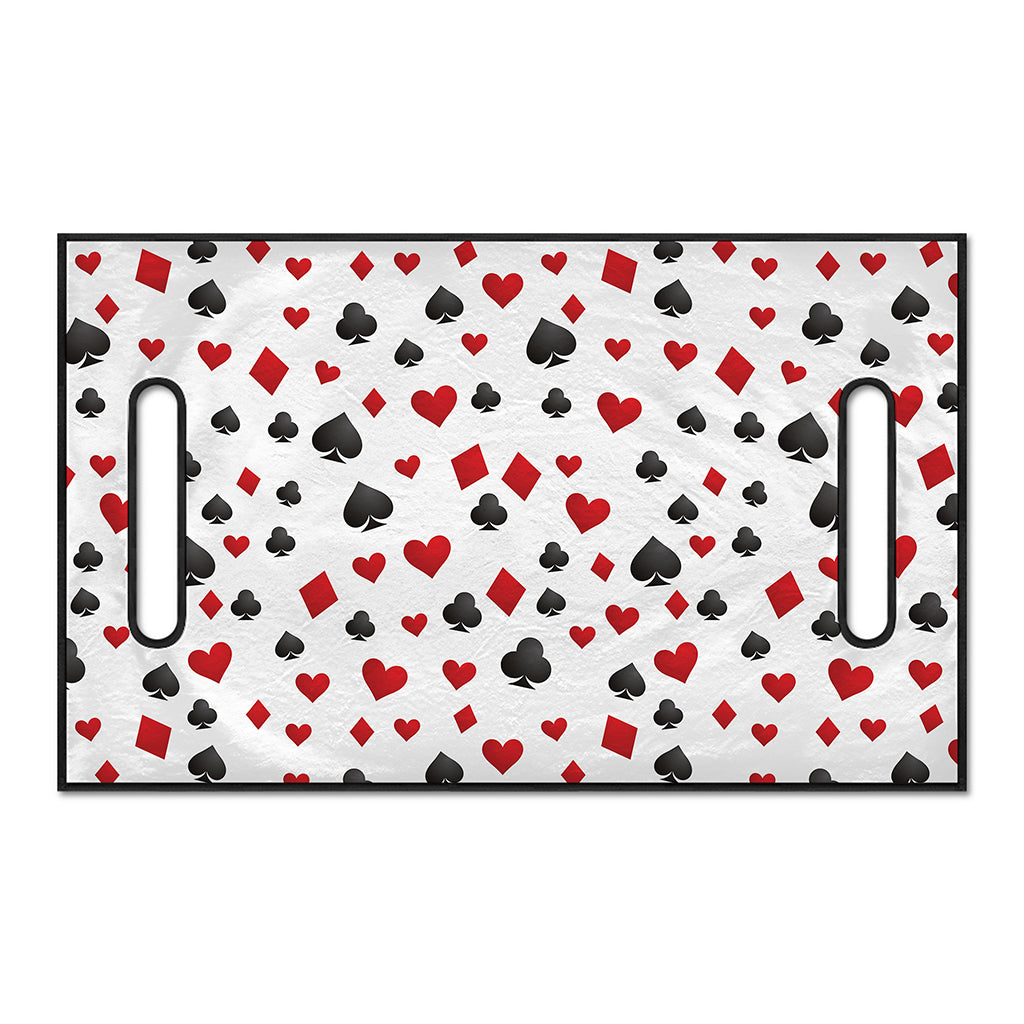 Red And Black Playing Card Suits Print Golf Cart Seat Cover