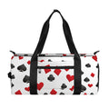 Red And Black Playing Card Suits Print Gym Bag