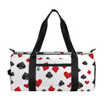 Red And Black Playing Card Suits Print Gym Bag