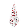 Red And Black Playing Card Suits Print Hand Towel