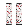 Red And Black Playing Card Suits Print Handle Covers