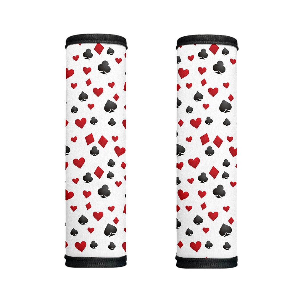 Red And Black Playing Card Suits Print Handle Covers