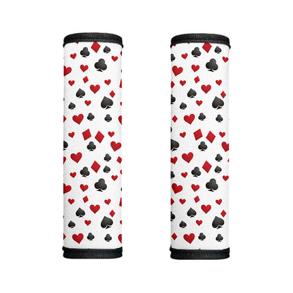 Red And Black Playing Card Suits Print Handle Covers