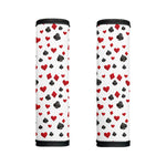 Red And Black Playing Card Suits Print Handle Covers