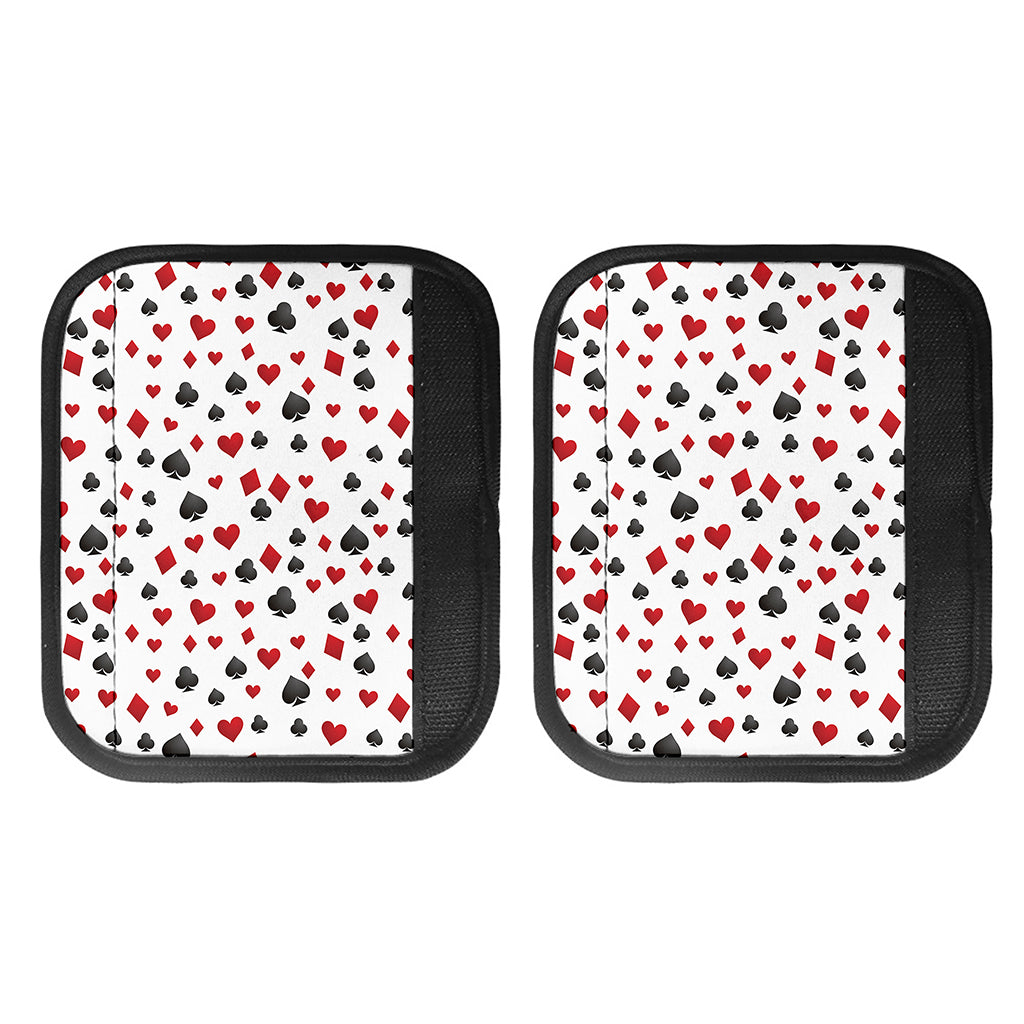 Red And Black Playing Card Suits Print Handle Covers
