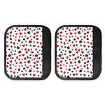 Red And Black Playing Card Suits Print Handle Covers