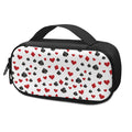 Red And Black Playing Card Suits Print Portable Cooler Travel Case