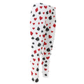 Red And Black Playing Card Suits Print Men's Compression Pants