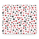 Red And Black Playing Card Suits Print Mouse Pad
