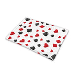 Red And Black Playing Card Suits Print Pet Cooling Mat Cover