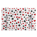 Red And Black Playing Card Suits Print Placemat