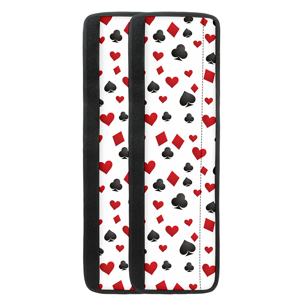 Red And Black Playing Card Suits Print Refrigerator Handle Covers