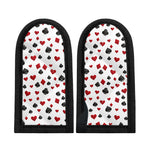 Red And Black Playing Card Suits Print Skillet Handle Cover