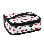 Red And Black Playing Card Suits Print Small Lunch Bag