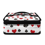 Red And Black Playing Card Suits Print Small Lunch Bag