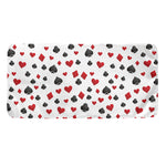 Red And Black Playing Card Suits Print Towel