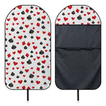 Red And Black Playing Card Suits Print Waterproof Car Seat Cover