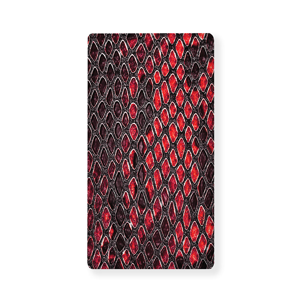 Red And Black Snakeskin Print Baby Crib Sheet