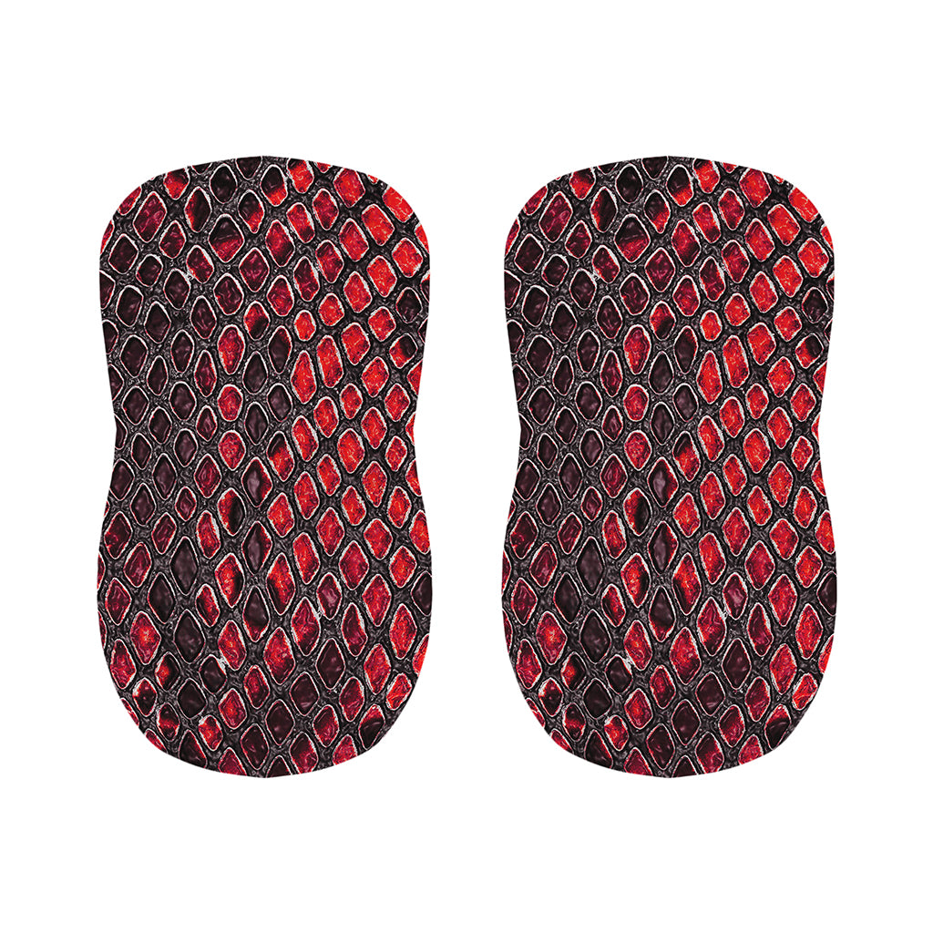 Red And Black Snakeskin Print Bar Stool Covers