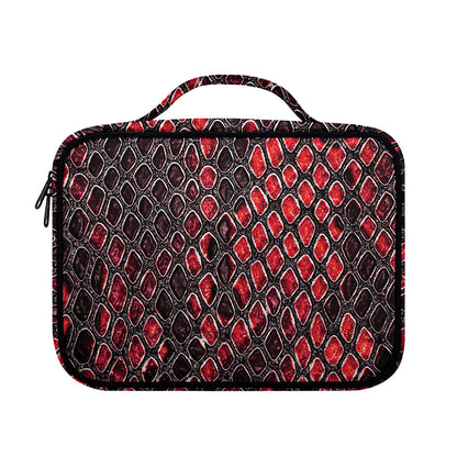 Red And Black Snakeskin Print Briefcase Bible Bag