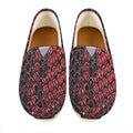 Red And Black Snakeskin Print Casual Shoes