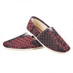 Red And Black Snakeskin Print Casual Shoes